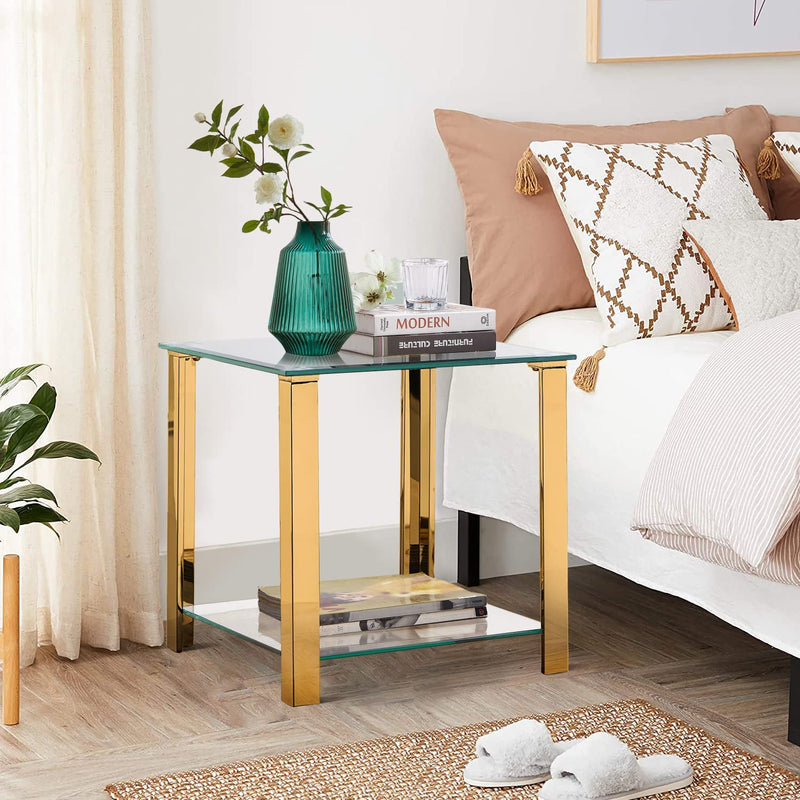 Glass End Table