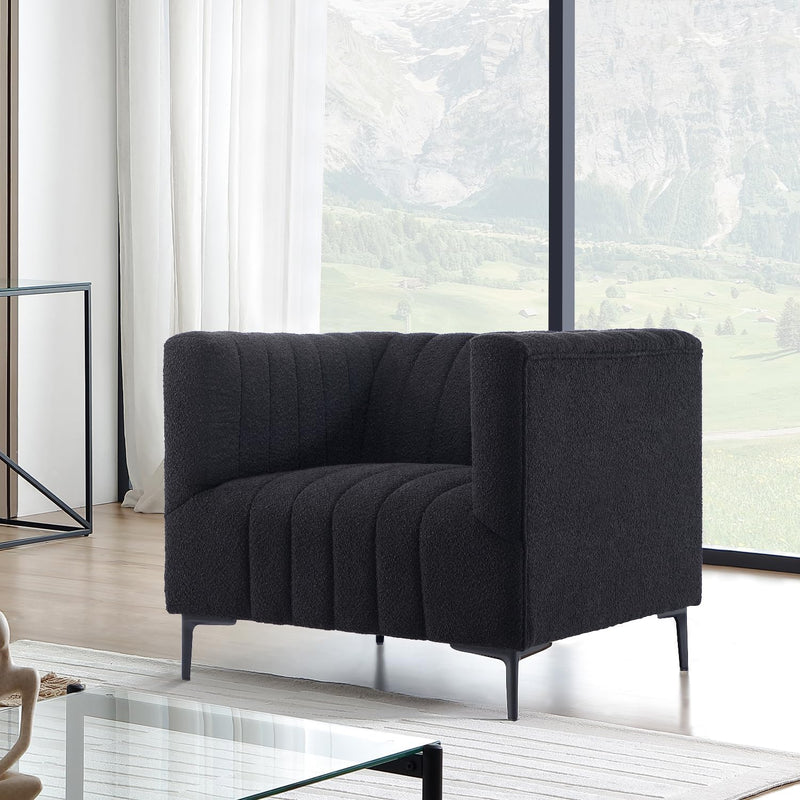 1 Seat Taupe Tufted Sofa 