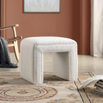 Load image into Gallery viewer, Shaped Boucle Ottoman
