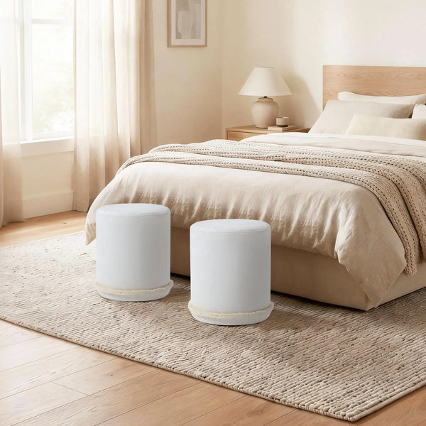 Cirque Skirted Ottoman Get Set Style Furniture
