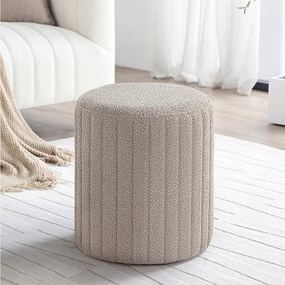 Tulum Round Ottoman with Soft Pad