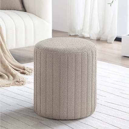 Tulum Round Ottoman with Soft Pad