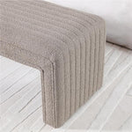Load image into Gallery viewer, Khaki Boucle Ottoman Benches #900003
