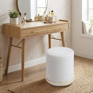 Cirque Skirted Ottoman Get Set Style Furniture