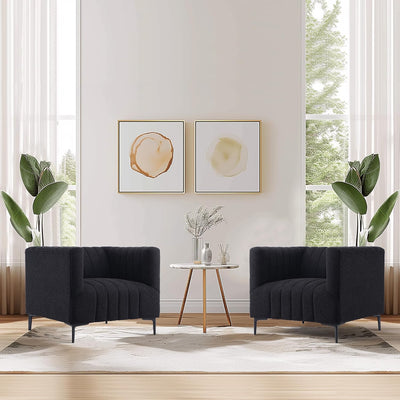 1 Seat Taupe Tufted Sofa #010065