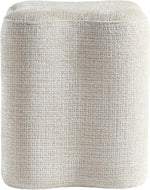 Load image into Gallery viewer, Modern Flowers Shaped Boucle Fabric Ottoman ( GRAY )

