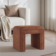 Cedar Boucle U Shaped Ottoman