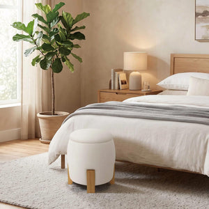 Pillar Round Storage Ottoman Get Set Style Furniture