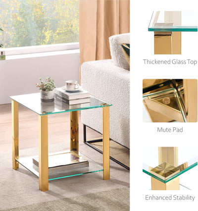 Glass End Table
