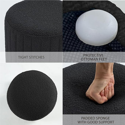 Tulum Round Ottoman with Soft Pad