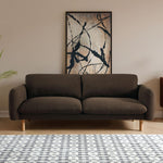 Load image into Gallery viewer, Chocolate 86&quot; Wide Mid Century Modern Upholstered Sofa with Comfort Cushions
