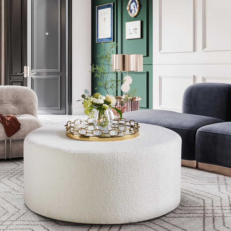 White Round Coffee Table 