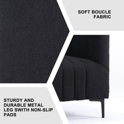 1 Seat Taupe Tufted Sofa #010065
