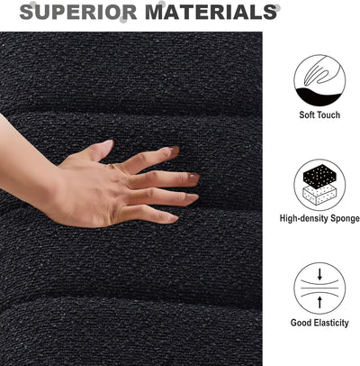 1 Seat Taupe Tufted Sofa #010065