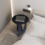 Load image into Gallery viewer, Black Round End Table #400010
