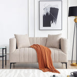 Load image into Gallery viewer, White Tufted Sofa 2 Seats #020004
