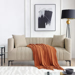 Load image into Gallery viewer, 3 Seats Khaki Tufted Sofa #030001
