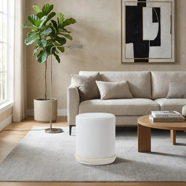 Cirque Skirted Ottoman Get Set Style Furniture