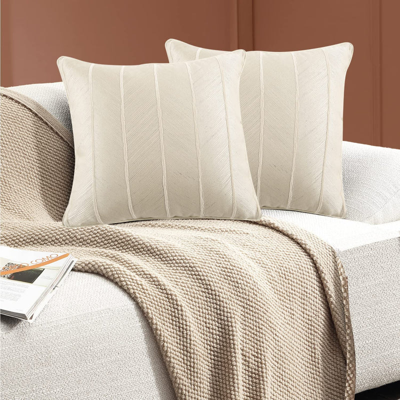Stylish White Throw Pillow Covers