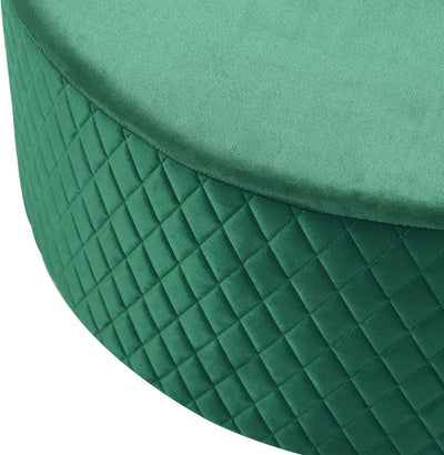 Solid Green Round Coffee Table