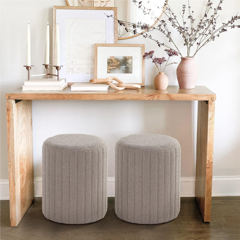 Tulum Round Ottoman with Soft Pad