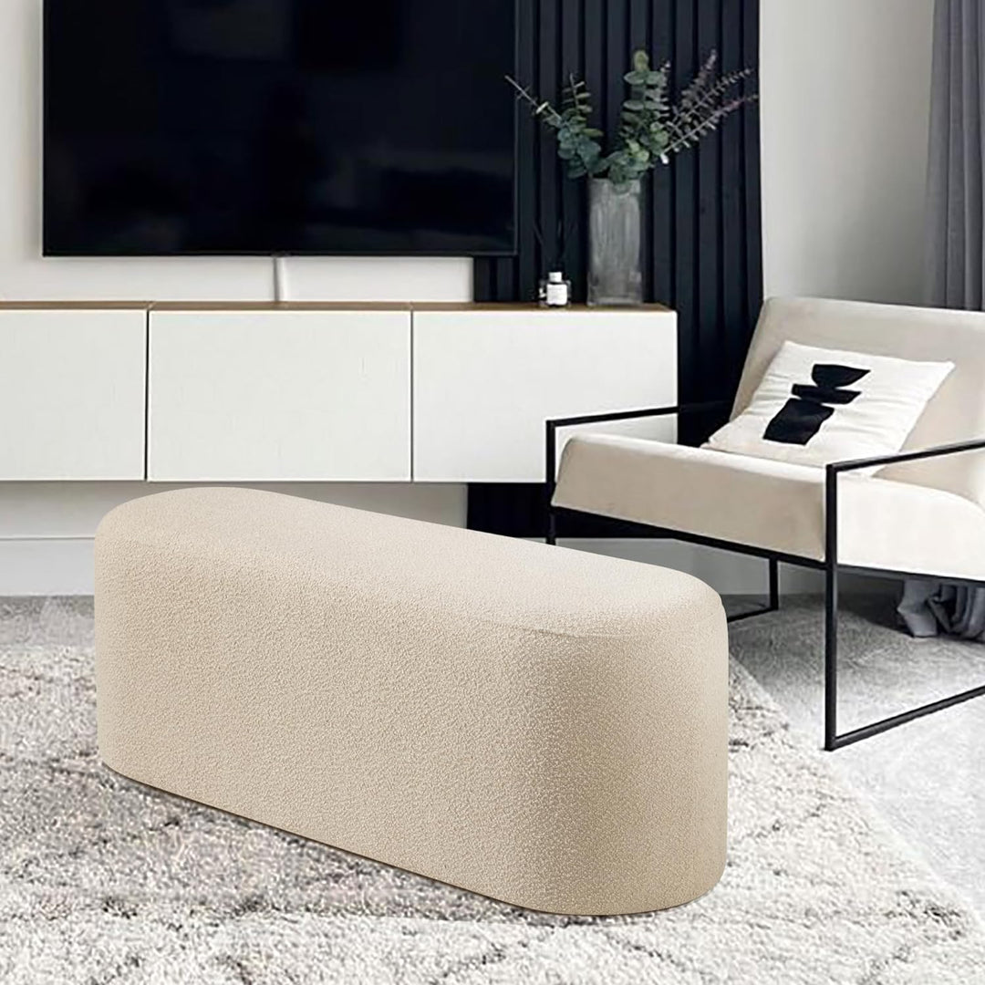 Taupe Boucle Bench #900016