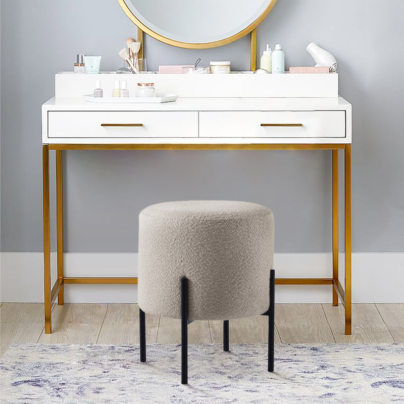 Khaki Boucle Multifunctional Stool 