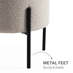 Load image into Gallery viewer, Liora Khaki Boucle Multifunctional Stool
