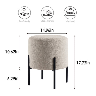 Khaki Boucle Multifunctional Stool #100040