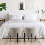 Load image into Gallery viewer, Liora Khaki Boucle Multifunctional Stool
