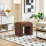 Load image into Gallery viewer, 20" Ottoman Bench Modern Vanity Chair with Wooden Legs, Multi-Functional Foot Stool, Comfy Sofa Footrest Assembled (Yellow) #100311