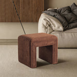 Load image into Gallery viewer, 20" Ottoman Bench Modern Vanity Chair with Wooden Legs, Multi-Functional Foot Stool, Comfy Sofa Footrest Assembled (Yellow) #100311