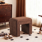 Load image into Gallery viewer, 20" Ottoman Bench Modern Vanity Chair with Wooden Legs, Multi-Functional Foot Stool, Comfy Sofa Footrest Assembled (Yellow) #100311