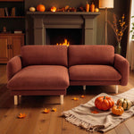 Load image into Gallery viewer, 86&quot;Wide Convertible Sectional Sofa, Modern L Shape Couches with Left/Right Reversible Chaise,  Mid-Century Sofa with Reversible Cushions (Cedar)
