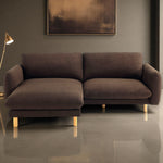 Load image into Gallery viewer, 86&quot;Wide Convertible Sectional Sofa, Modern L Shape Couches with Left/Right Reversible Chaise,  Mid-Century Sofa with Reversible Cushions (Chocolate)
