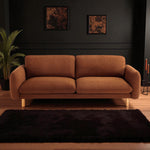 Load image into Gallery viewer, 86&quot; Wide Mid Century Modern Upholstered Sofa with Comfort Cushions (Cedar)
