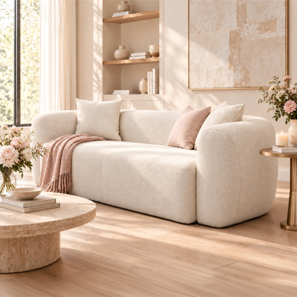 The Merrow 86.6" Sofa with Pillows Get Set Style Furniture