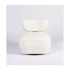 Aurelia Fluted Swivel Chair (White) Get Set Style Furniture