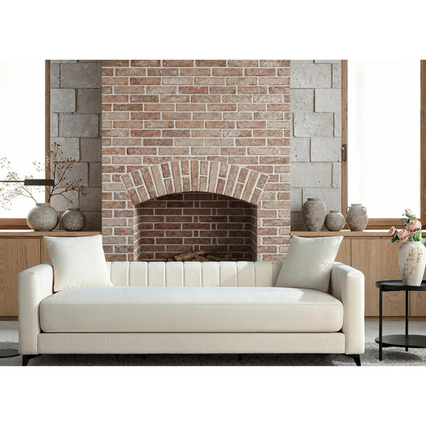 Luxora 84.6" Convertible Sleeper Sofa Bed, 2-in-1 Folding Sofa Bed with 2 Pillow (White) #030023 Get Set Style Furniture