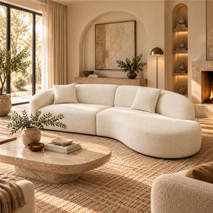 The Aveline Modern L-Shaped Sectional Sofa with Chaise Get Set Style Furniture