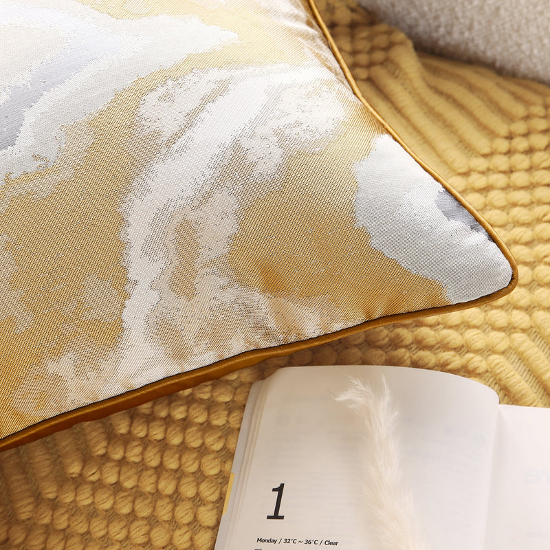 Stylish Gold-Silver Throw Pillow Covers