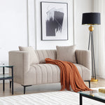Load image into Gallery viewer, Khaki Tufted Sofa 2 Seats #020005
