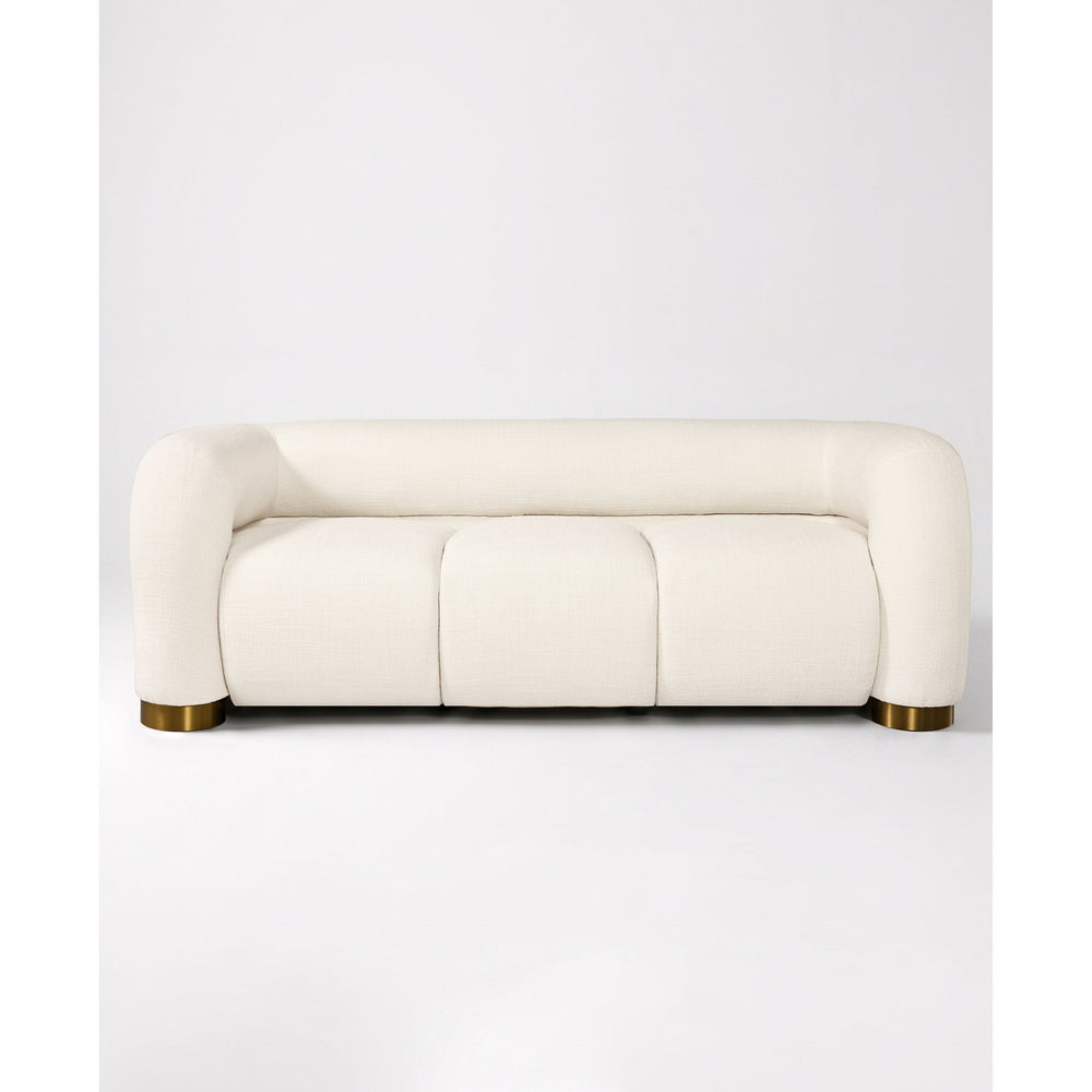 Aurelia Channel-Tufted Sofa (White) Get Set Style Furniture
