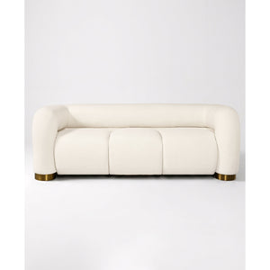 Aurelia Channel-Tufted Sofa (White) Get Set Style Furniture