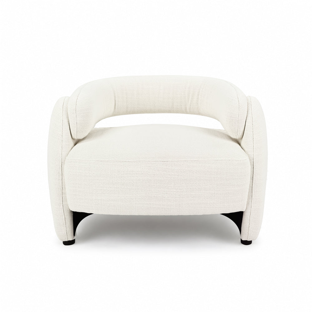 Echo Bouclé Barrel Chair (White) Get Set Style Furniture