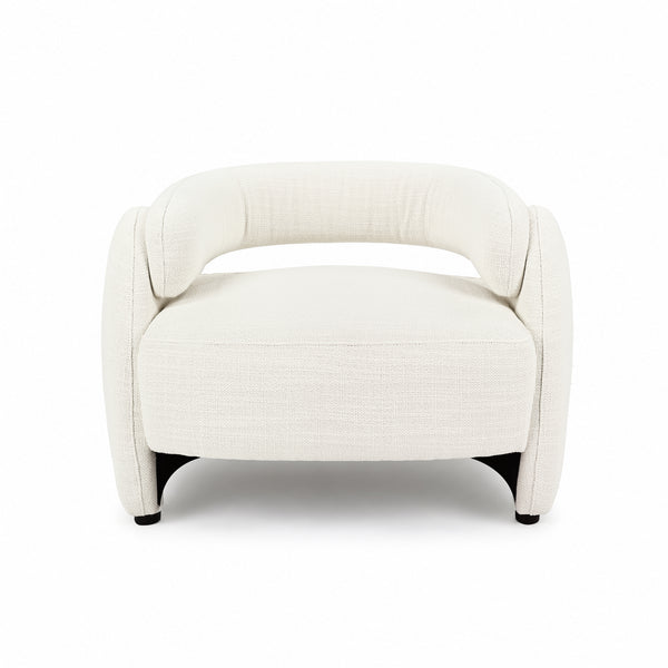 Echo Bouclé Barrel Chair (White) Get Set Style Furniture