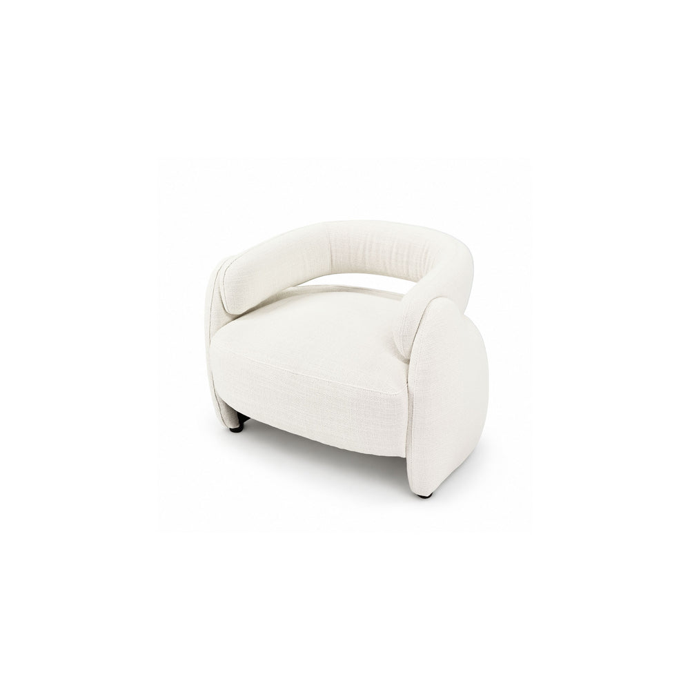 Echo Bouclé Barrel Chair (White) Get Set Style Furniture