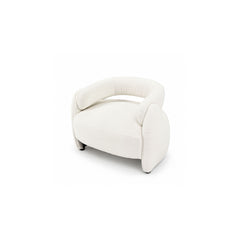 Echo Bouclé Barrel Chair (White) Get Set Style Furniture