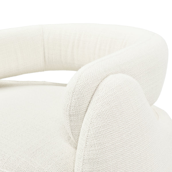 Echo Bouclé Barrel Chair (White) Get Set Style Furniture