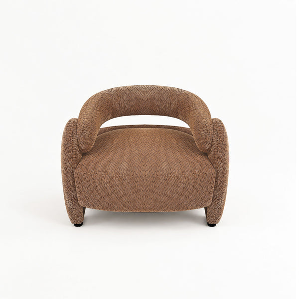 Echo Bouclé Barrel Chair (Cennamon) Get Set Style Furniture